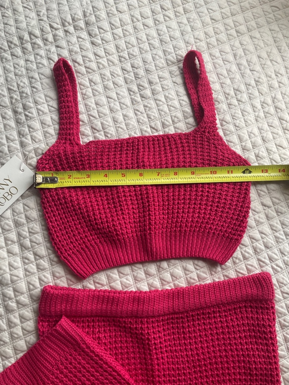 Torn by Ronny Kobo Fuchsia Knit Maxi two piece - Picture 2 of 4